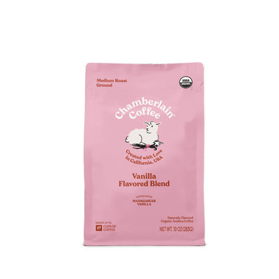 Organic Vanilla Coffee Blend Product Shot Front