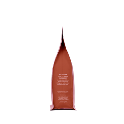 Organic Vanilla Coffee Blend Product Shot Side